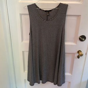 Forever 21 Striped Swing Dress, Size Medium